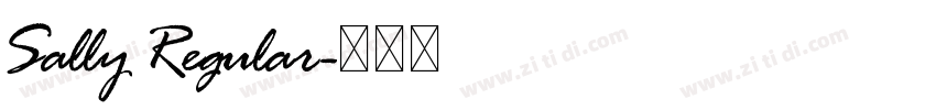 Sally Regular字体转换